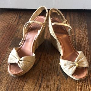 Kate spade gold espadrilles